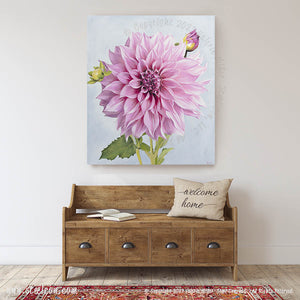 Cafe au Lait Royal Dahlia Art Print