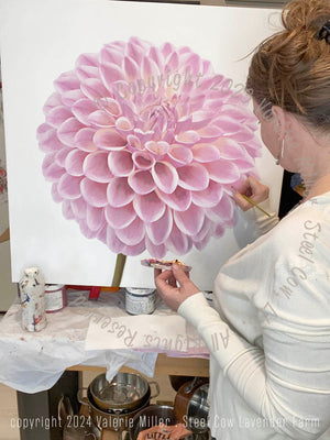 Coralie Dahlia Original Painting