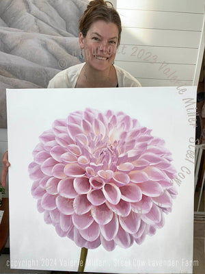 Coralie Dahlia Original Painting
