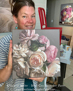 Garden Roses Original Paintings (3 options)