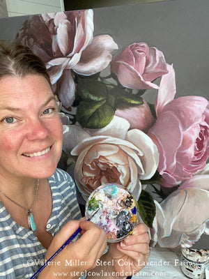 Garden Roses Original Paintings (3 options)