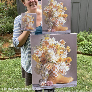 Yellow Muck Boot Art Print