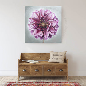 Senior's Hope Dahlia Original Painting