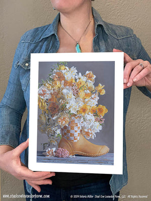 Yellow Muck Boot Art Print