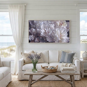 White Peony Elegance Canvas Print