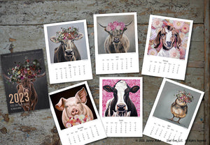 2023 FLOWER COW CALENDAR