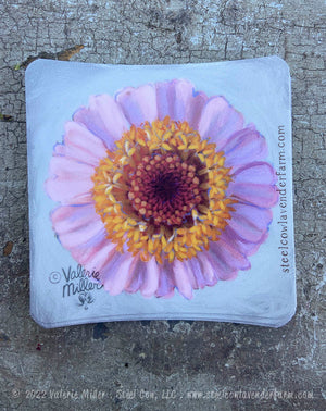 Cupcake Zinnia Sticker