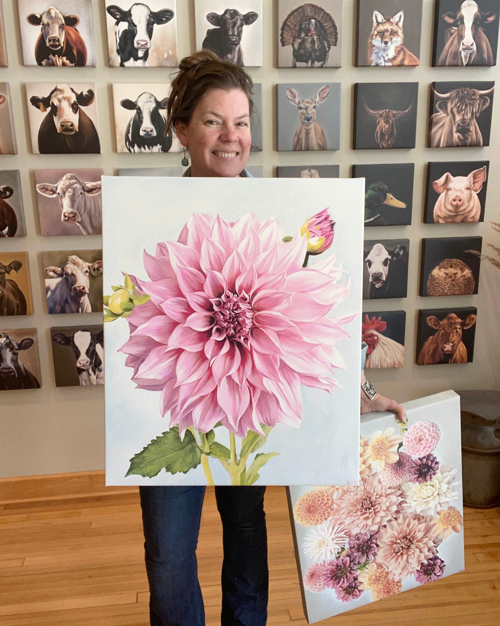DAHLIA PRINTS (Canvas & Paper)