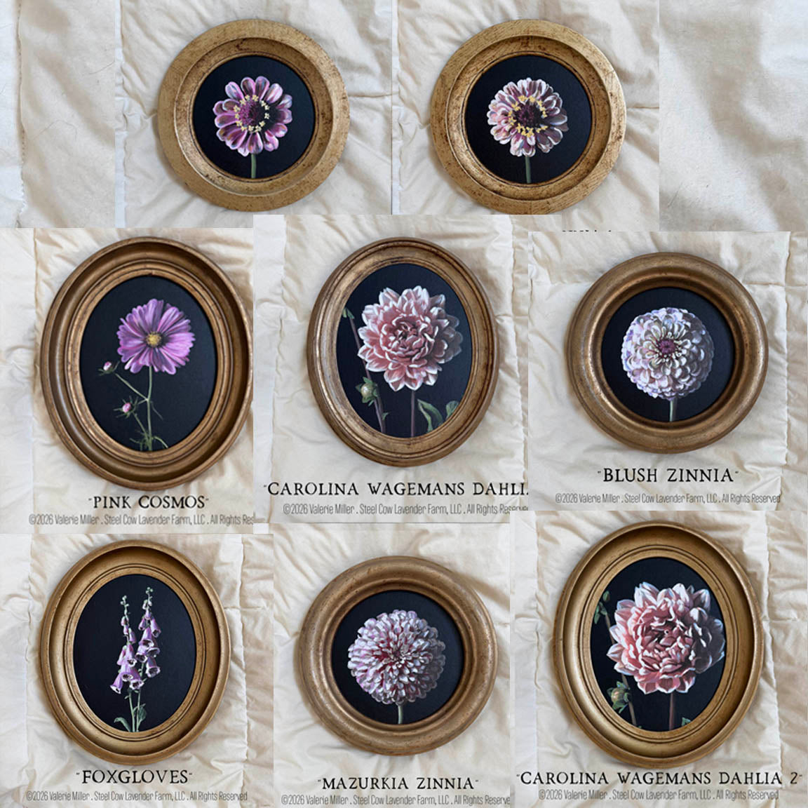 MIDNIGHT GARDEN (Original Paintings)