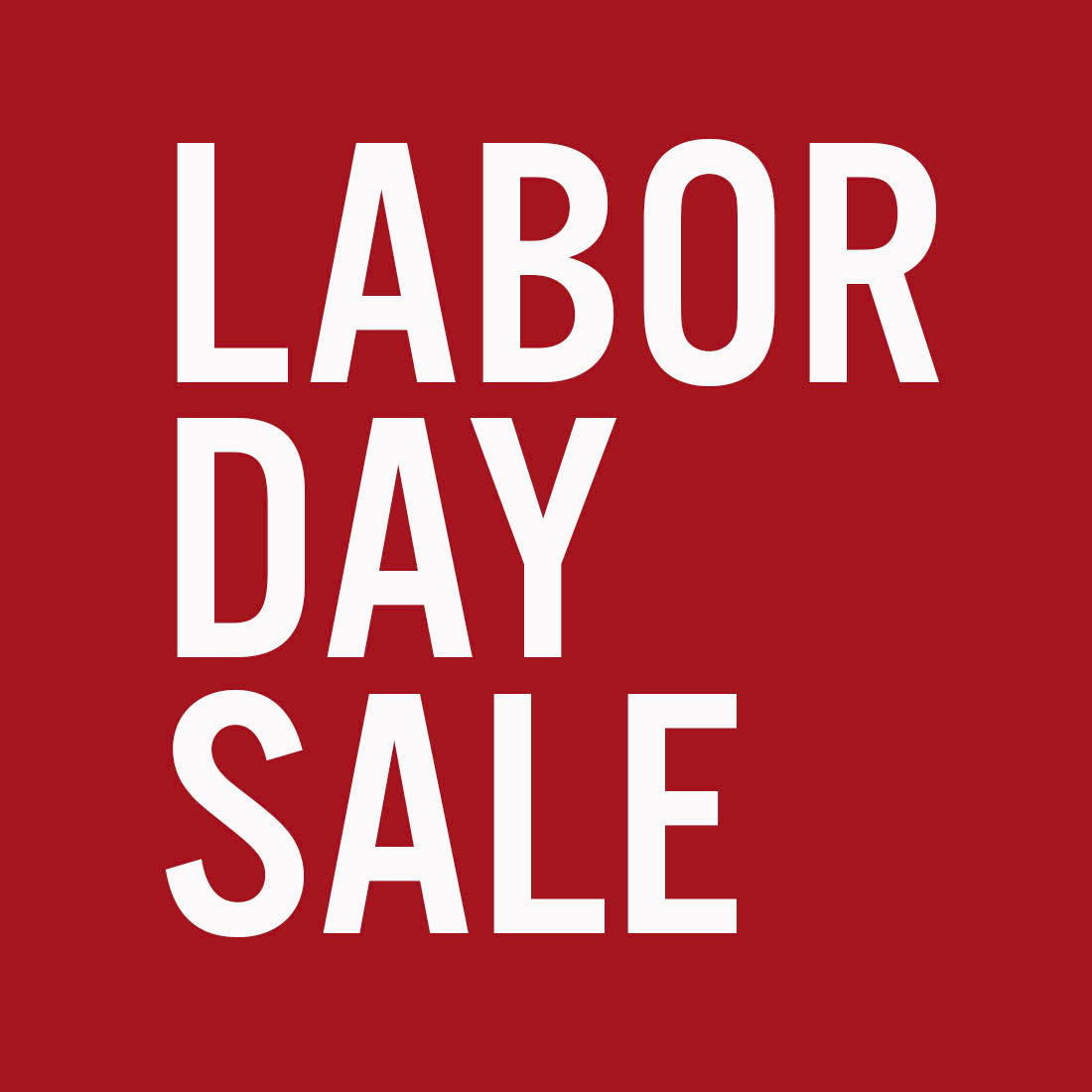 LABOR DAY SALE!