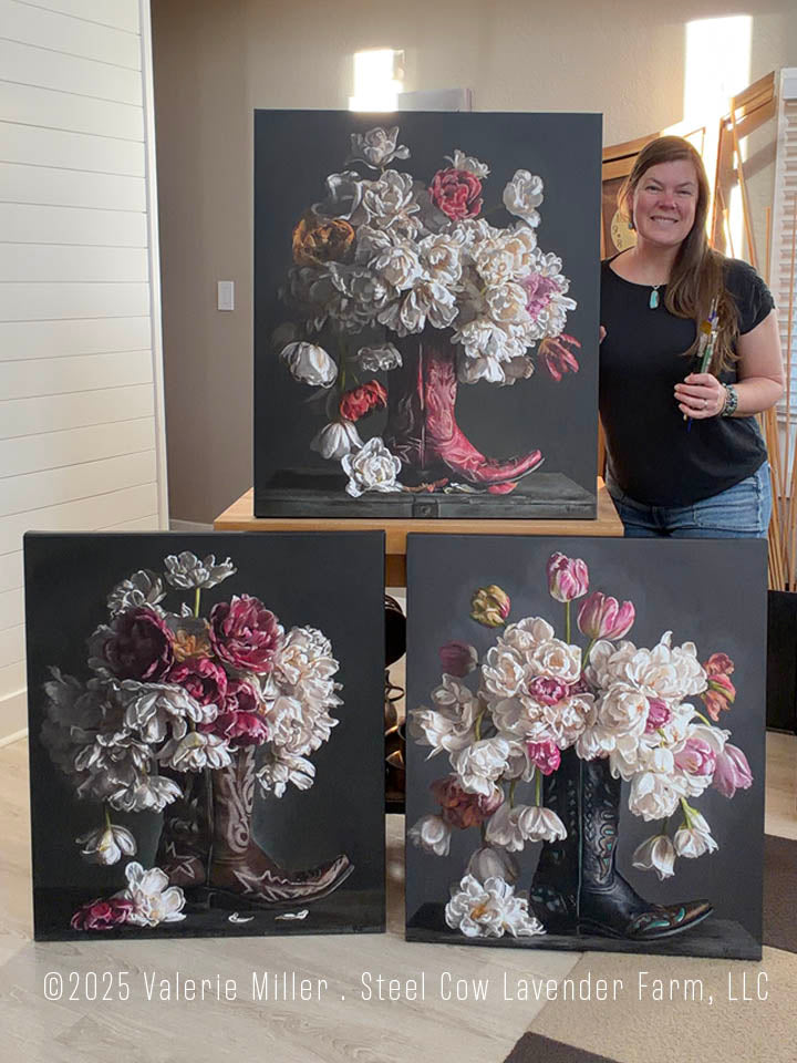 PAINTED BOOTS COLLECTION PRINTS (Paper & Canvas)