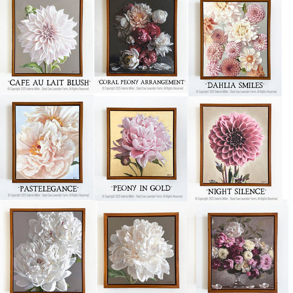 ORIGINAL STUDIES - 2025 FLOWER PAINTINGS - Steel Cow Lavender Farm