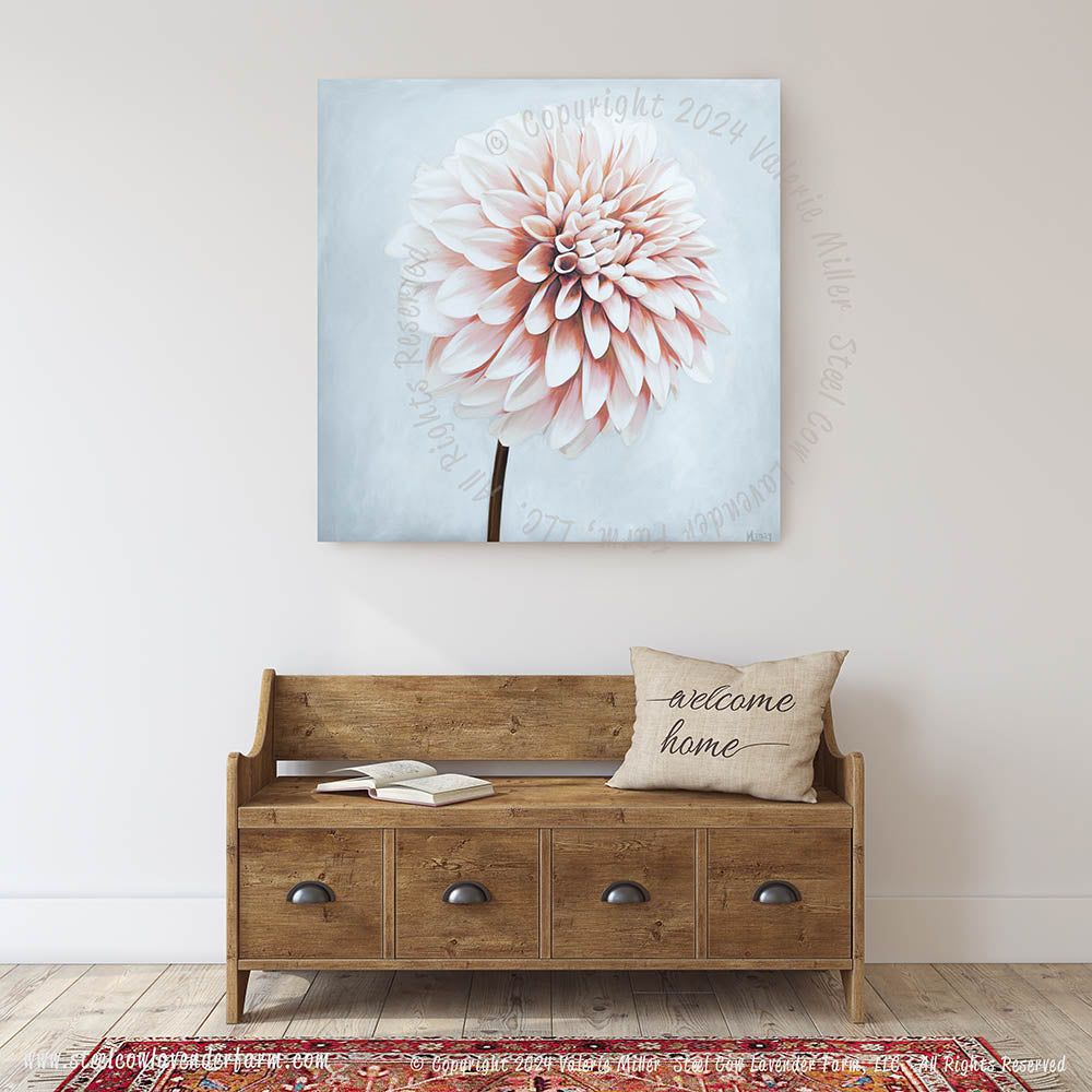 A La Mode Dahlia Original Painting