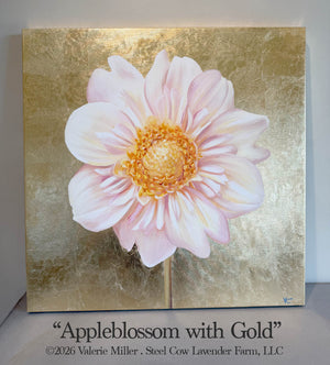 Appleblossom with Gold Original Painting