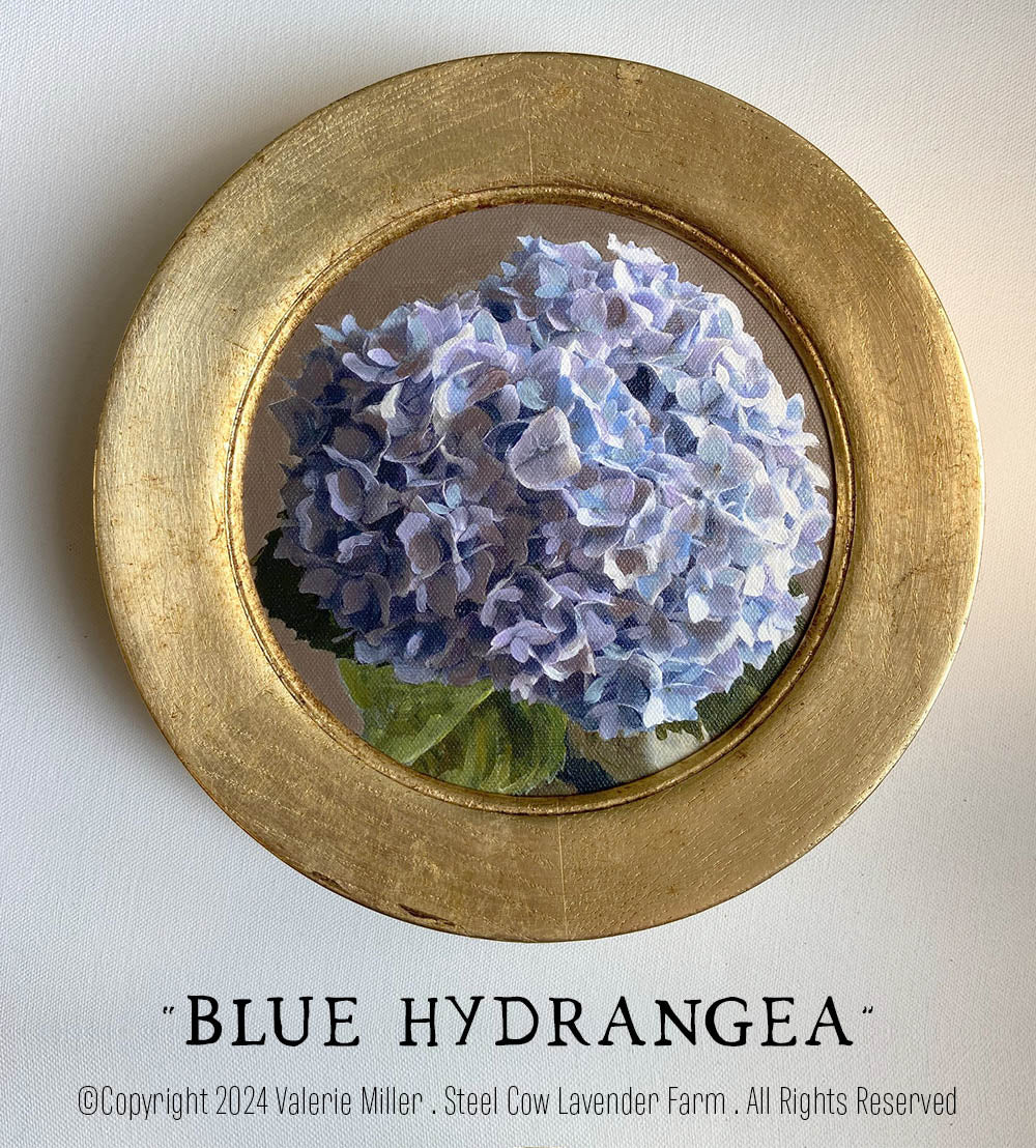 Blue Hydrangea Original Painting