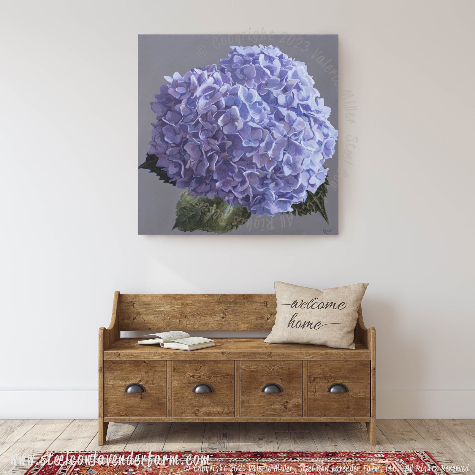 Blue Hydrangea Art Print