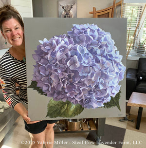 Blue Hydrangea Art Print