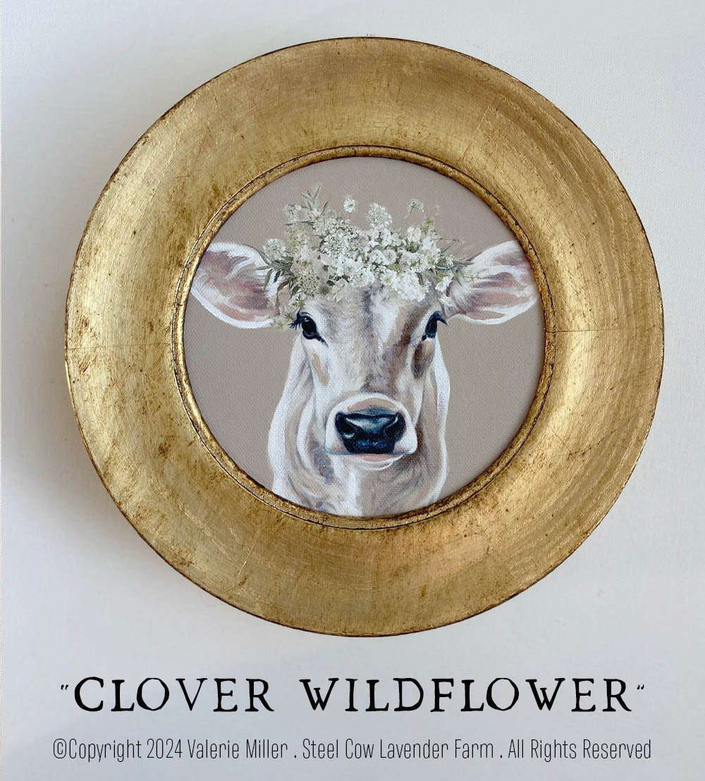 Clover Wildflower Painted Print