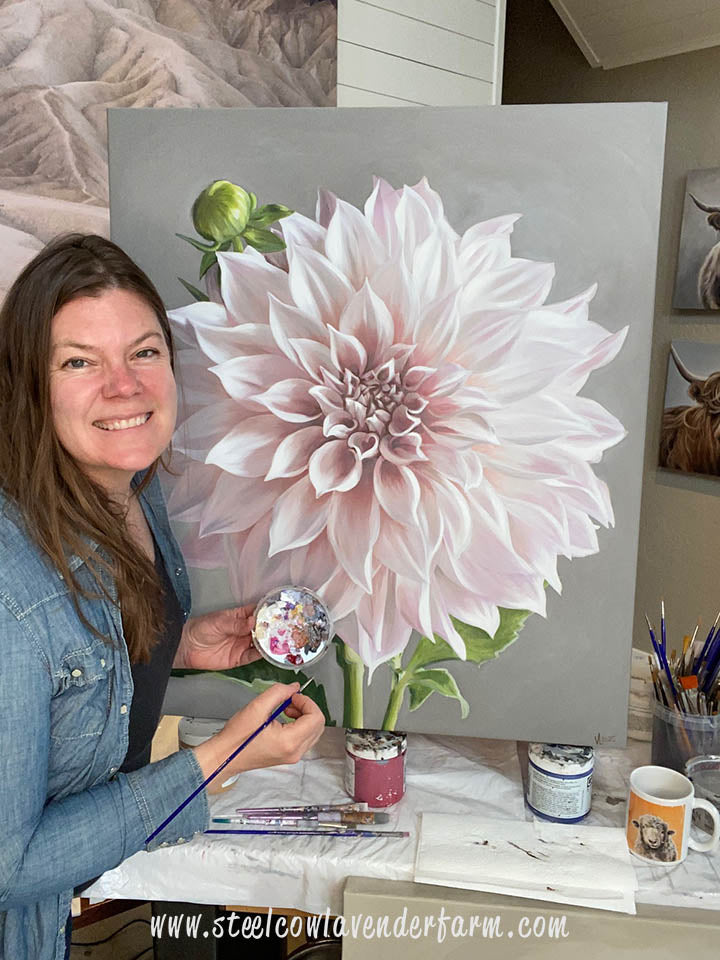 &quot;Café Au Lait Blush&quot; Original Painting