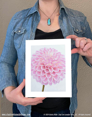 Coralie Dahlia Art Print