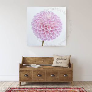 Coralie Dahlia Art Print