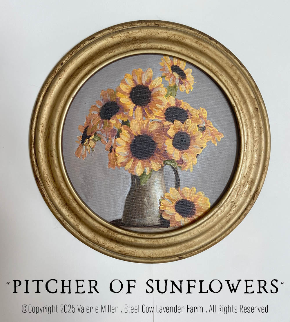Pitcher of Sunflowers
