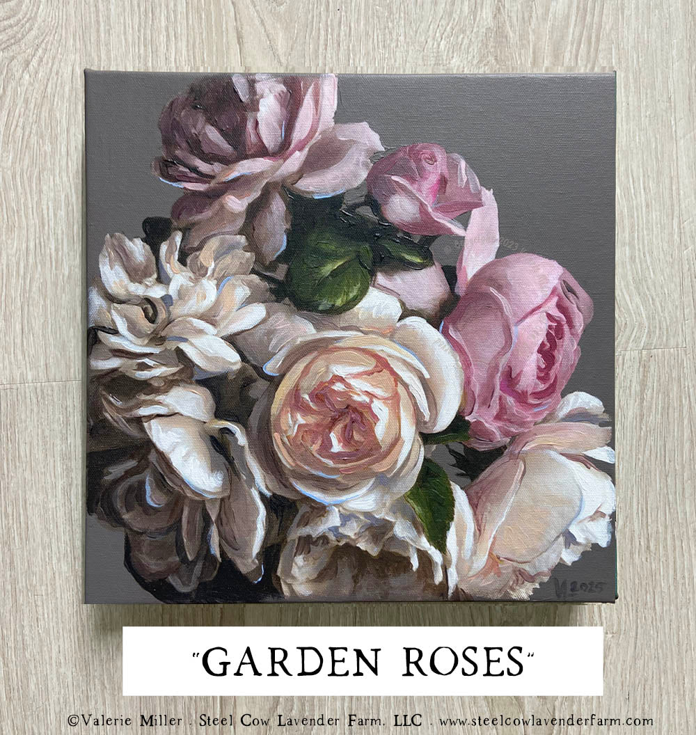 Garden Roses Original Paintings (3 options)