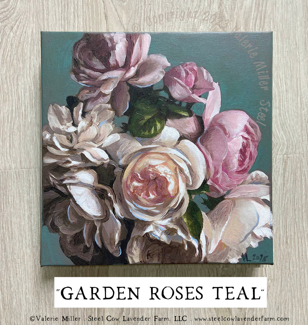 Garden Roses Original Paintings (3 options)