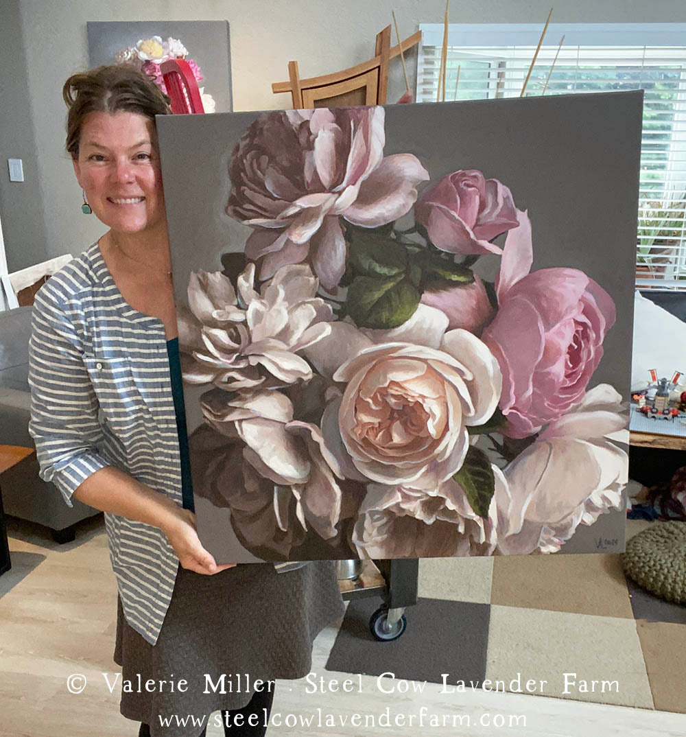 Garden Roses Original Paintings (3 options)