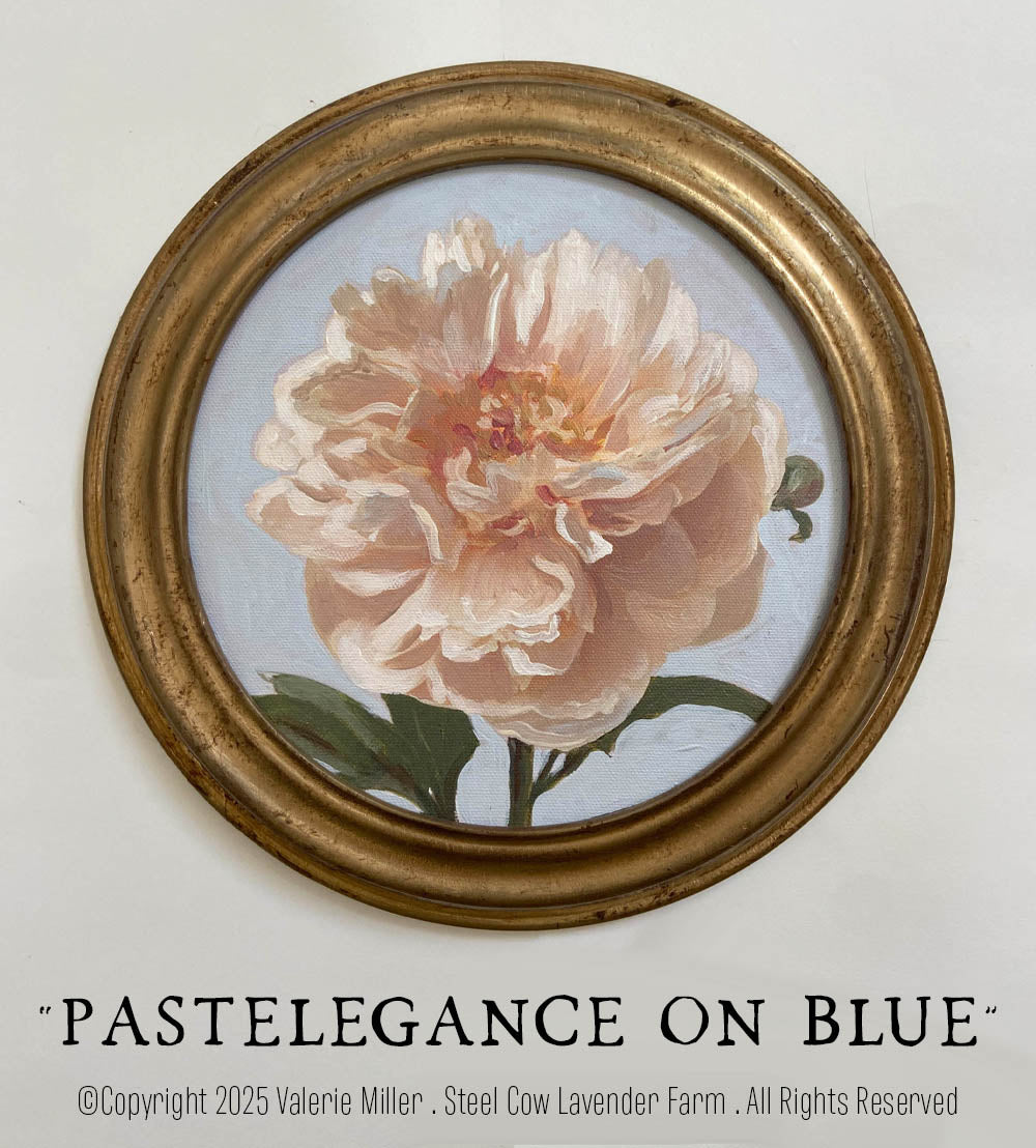 PASTELEGANCE ON BLUE