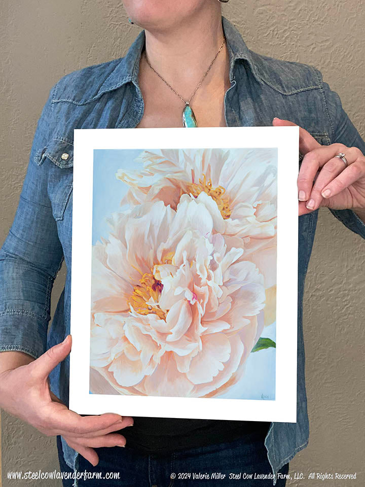 Pastelegance Peony Canvas/Paper Print