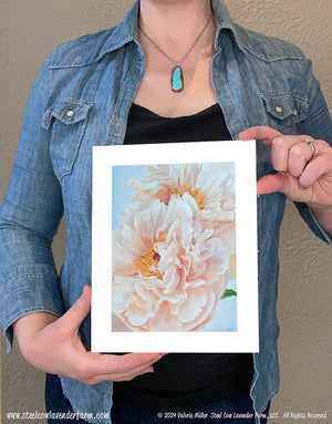 Pastelegance Peony Canvas/Paper Print