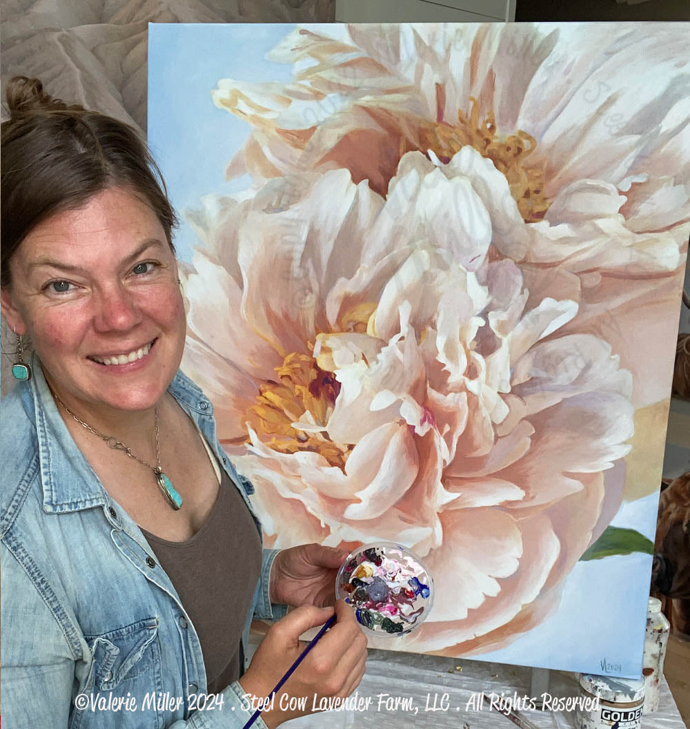 Pastelegance Peony Canvas/Paper Print