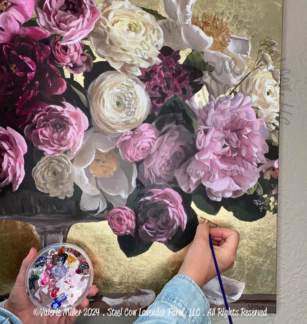 Peony Arrangement Original Painting