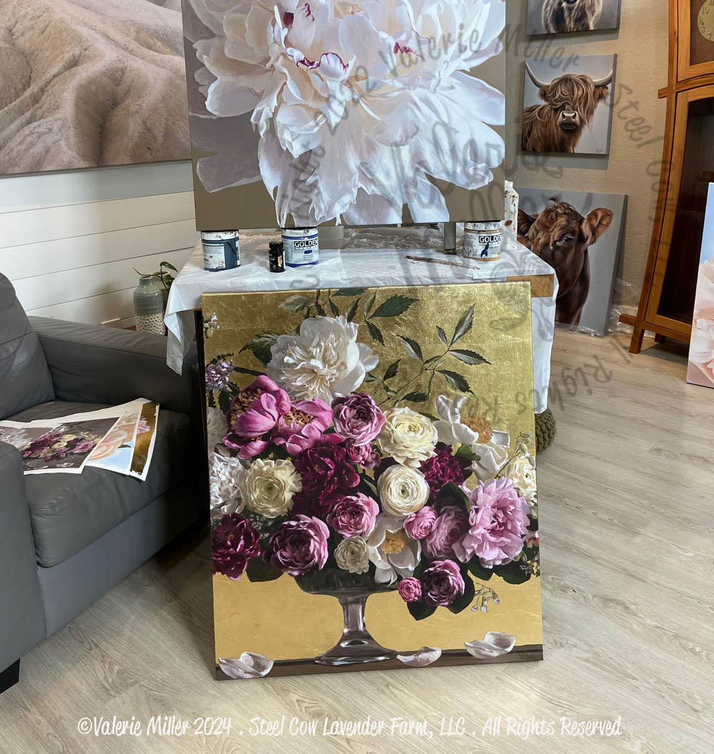 Peony Arrangement Original Painting