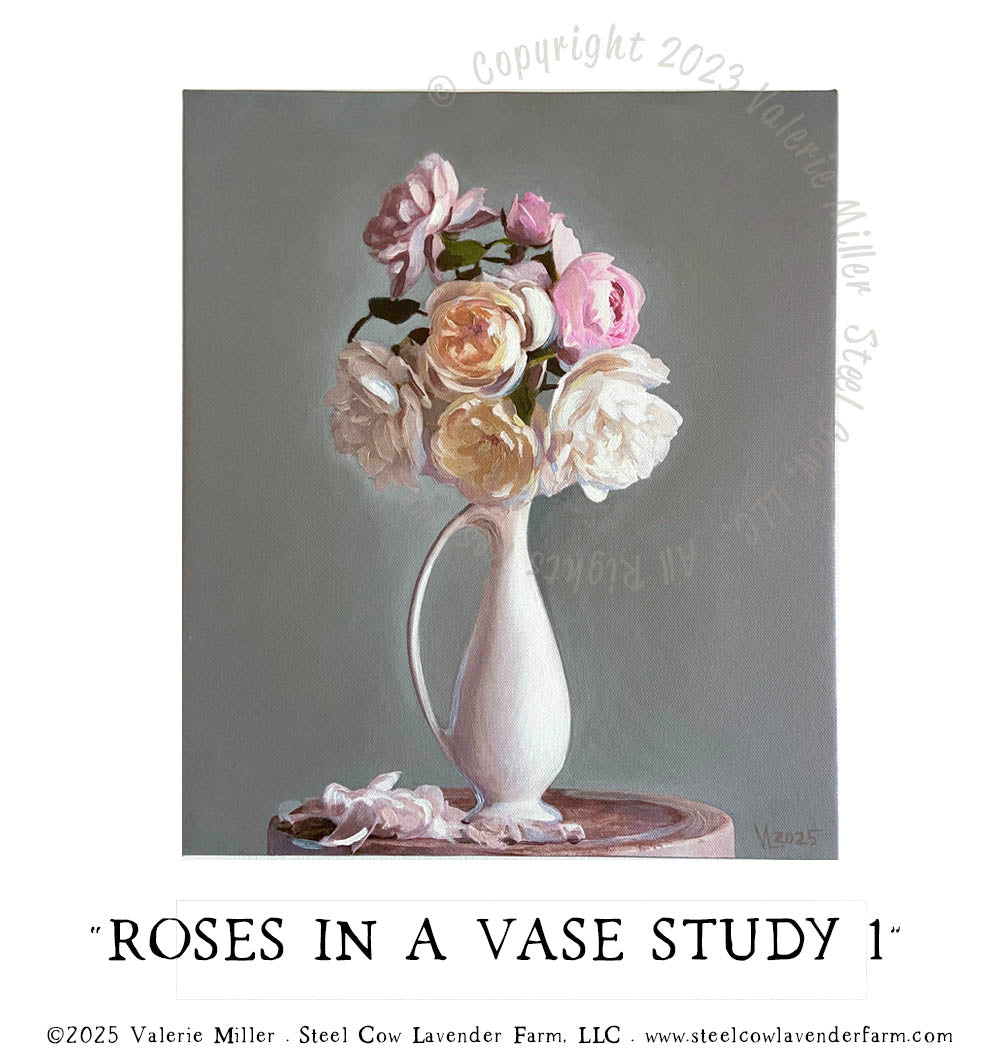 ROSES IN A VASE STUDY 1