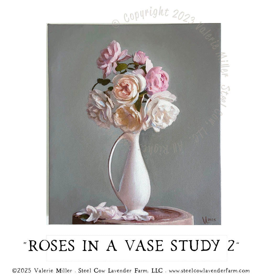 ROSES IN A VASE STUDY 2
