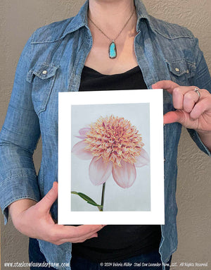 Sandia Brocade Dahlia Art Print