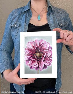 Senior's Hope Dahlia Art Print