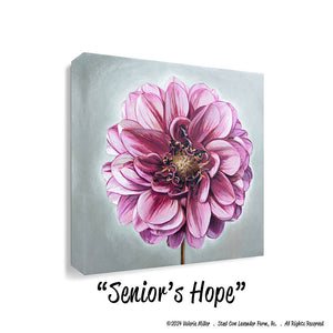 Senior's Hope Dahlia Art Print