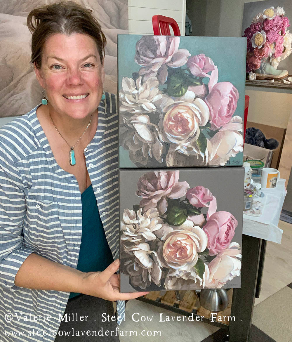 Garden Roses Original Paintings (3 options)
