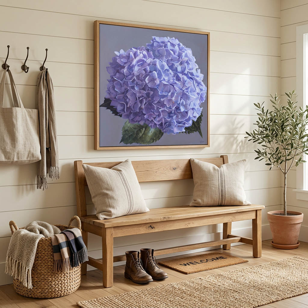 Blue Hydrangea Art Print