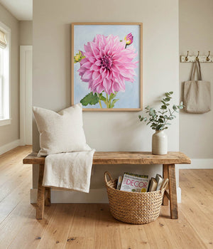 Cafe au Lait Royal Dahlia Art Print