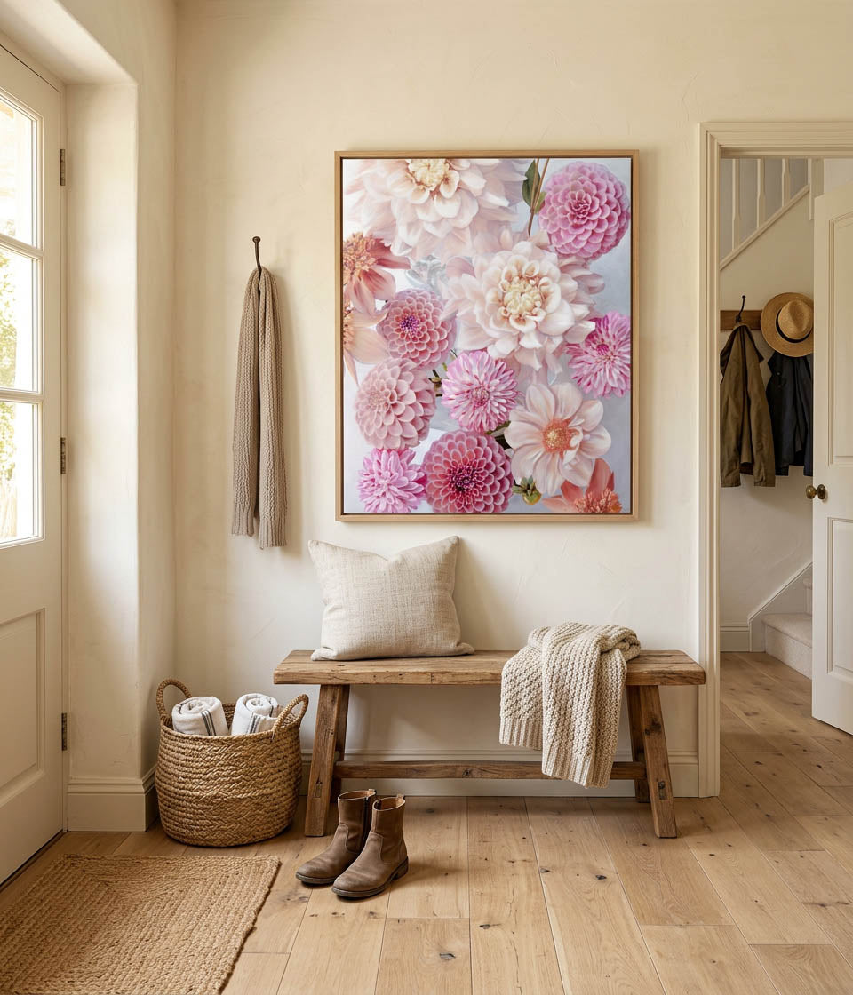Dahlia Smiles Art Print