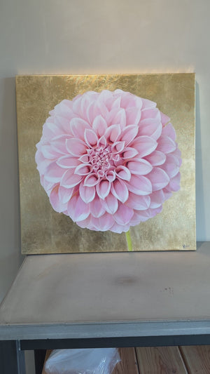 Peaches n Cream with Gold Original Painting