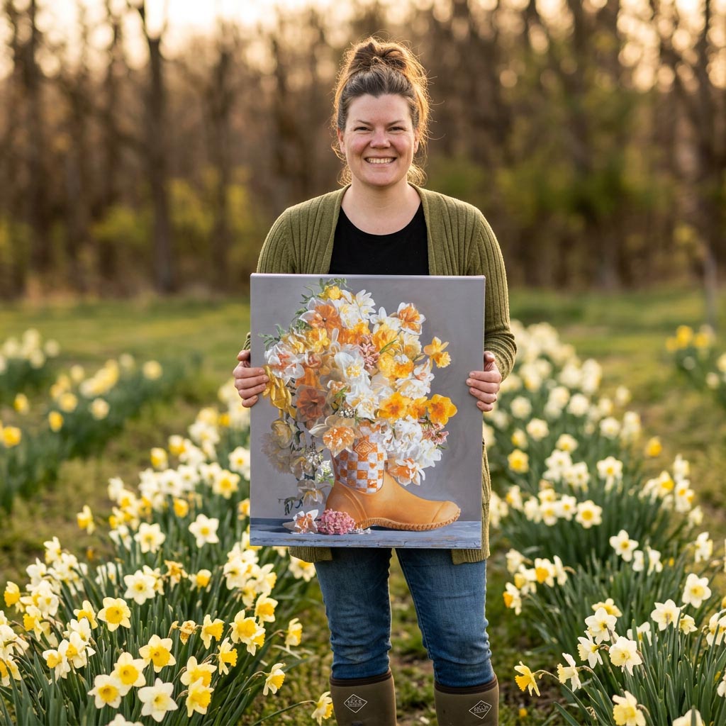 Yellow Muck Boot Art Print