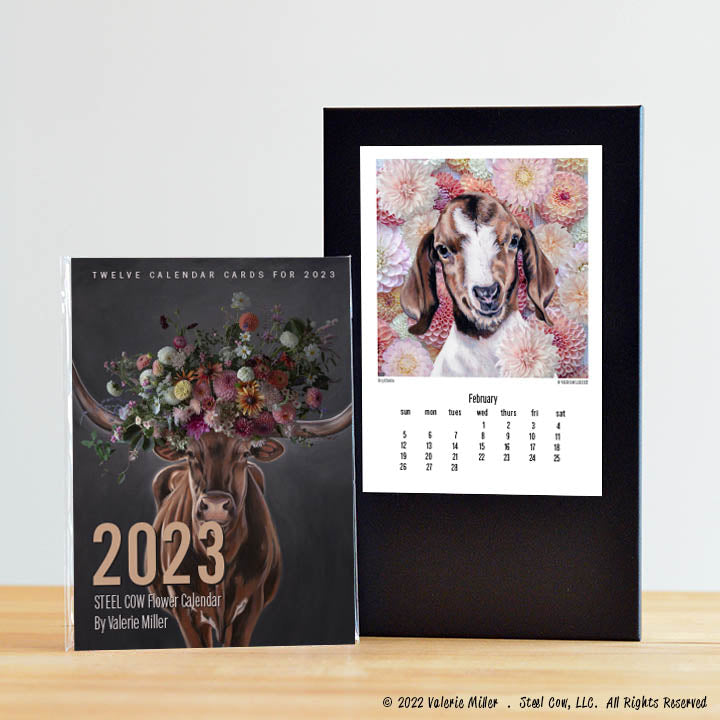2023 FLOWER COW CALENDAR