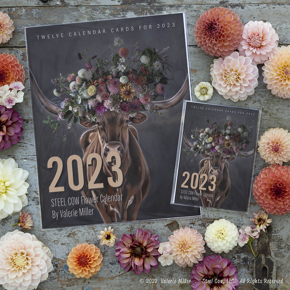 2023 FLOWER COW CALENDAR