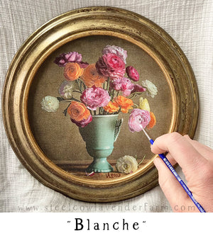 Painted Prints in Vintage Frames