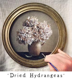 Painted Prints in Vintage Frames